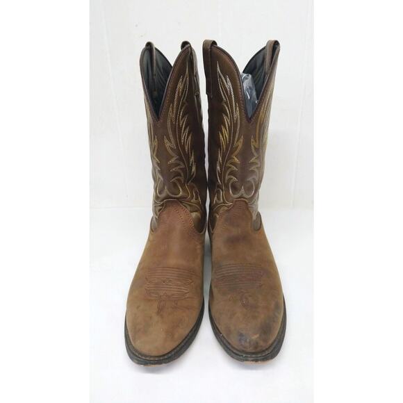 Laredo WM 12 Lea Vamp Fox Womens Western Cowgirl Boots Cowboy - Picture 8 of 16